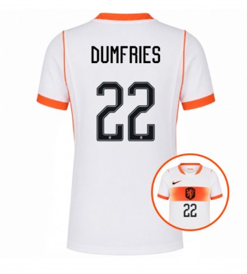 Holland Denzel Dumfries #22 Udebanetrøje Dame VM 2026 Kortærmet